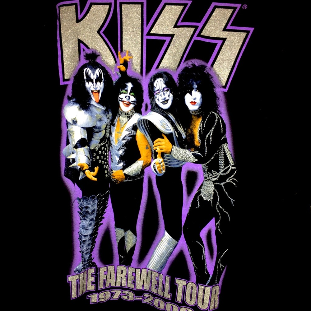 Vintage Kiss concert shirt farewell tour 1973-2000 mens XL